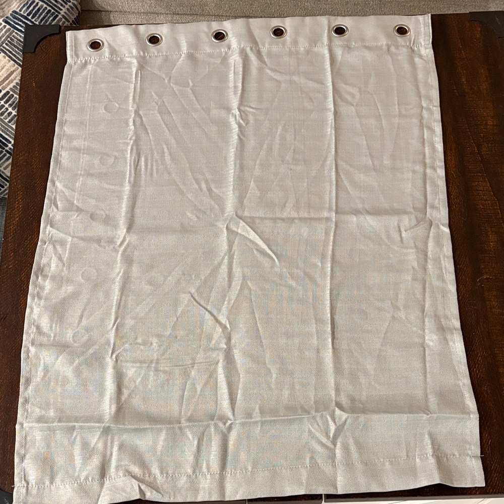 Gray Grommet Curtain Panel